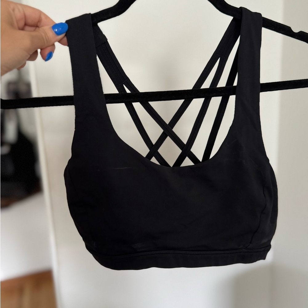 Lululemon classic black sports bra